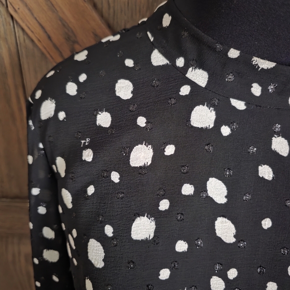 Ted Baker Polka Dot Black Dress - Picture 3 of 5